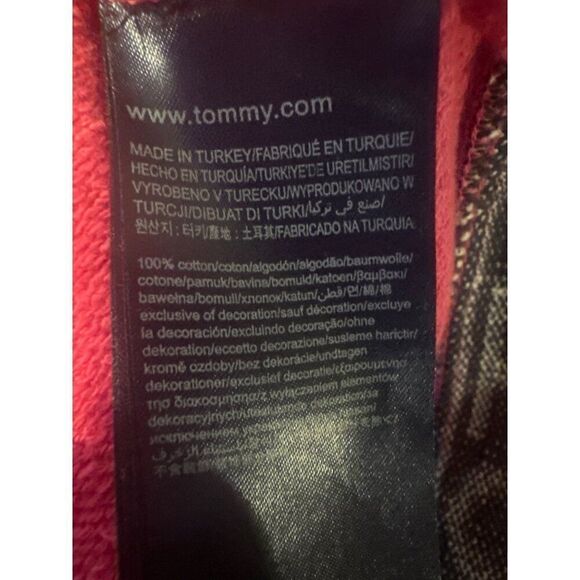 Tommy Hilfiger Pink Logo Cre Neck Sweatshirt Size Large - Picture 12 of 16
